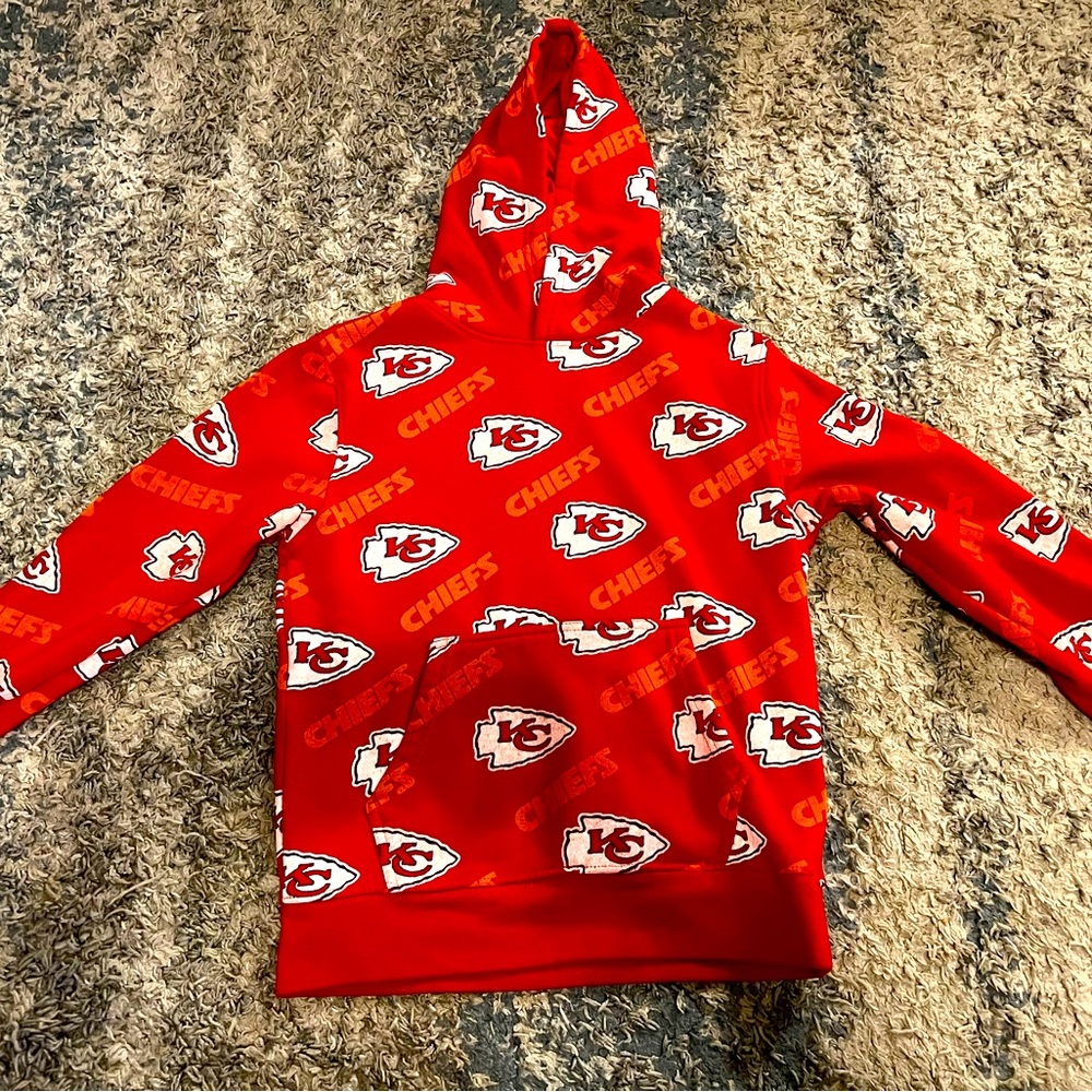 Kansas City Chiefs Youth Hoodie Size 8